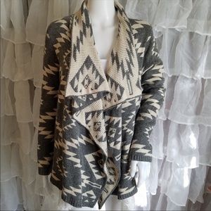 Market & Spruce Carly Aztec Cardigan, Medium